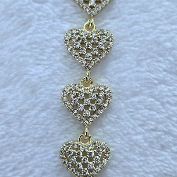 Gemelli👭 "Rebecca" Gold Hearts💛 Necklace - NWT - Picture 3 of 16